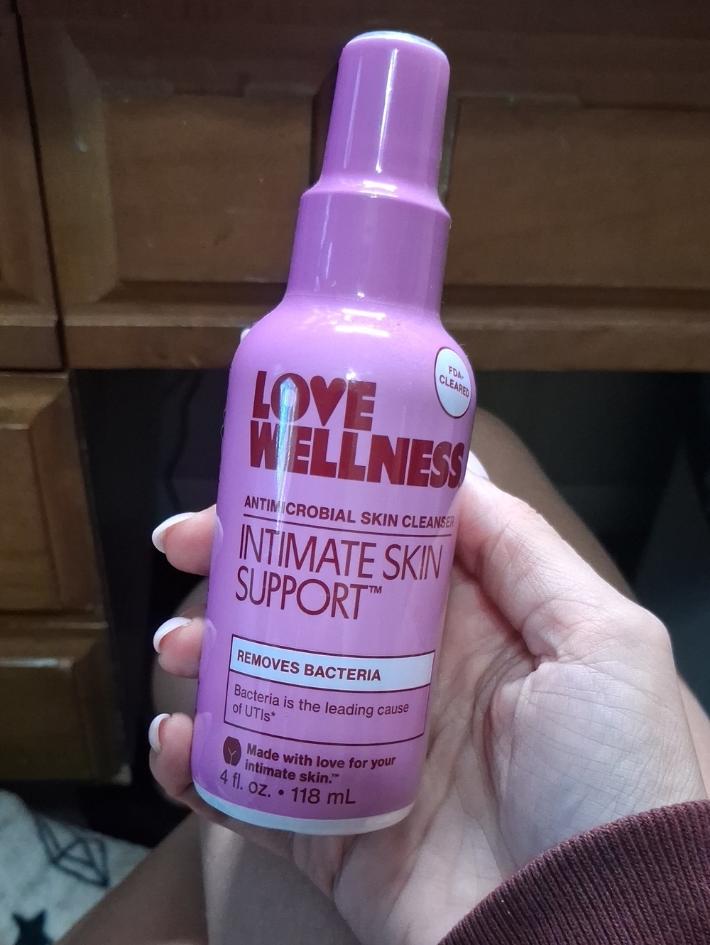 Intimate Skin Support Antimicrobial Cleanser — Pink